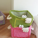 Pink Fluffy Monster Storage Basket
