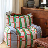 Retro Plaid Dachshund Sofa Bed