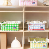 Plaid Storage Box with Ocean Theme Decor