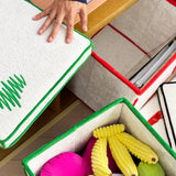 Foldable Storage Ottoman Cube