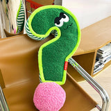 Plush Question Mark Pillow - Cute Decorative Throw Pillow for Home Decor