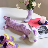 Polka Dot Dog U-Shaped Travel Neck Pillow