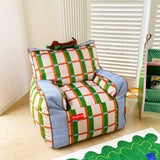 Retro Plaid Dachshund Sofa Bed