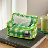 Gingham Sofa Tissue Box Cover