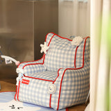 Ocean Series Plaid Bean Bag Chair