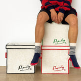 Foldable Storage Ottoman Cube