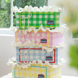 Plaid Storage Box with Ocean Theme Decor