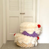 Cream Furry Bunny Stool