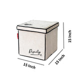 Foldable Storage Ottoman Cube