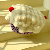 Cream Furry Bunny Stool