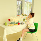 Cream Furry Bunny Stool