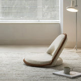 Folding Floor Cookie Sofa - Plush Adjustable Lounger Chair for Small Spaces