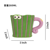 Whimsical Little Monster Ceramic Mugs - Handmade and Fun Drinkware