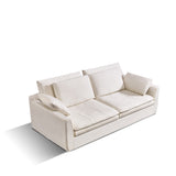 Cloud Sofa - Plush High-Rebound Linen Couch with Silk Floss Cushions