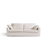 Cloud Sofa - Plush High-Rebound Linen Couch with Silk Floss Cushions