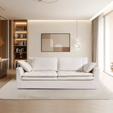 Cloud Sofa - Plush High-Rebound Linen Couch with Silk Floss Cushions