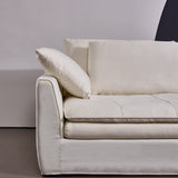 Cloud Sofa - Plush High-Rebound Linen Couch with Silk Floss Cushions