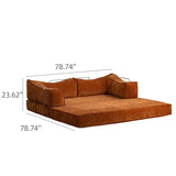 Teddy Convertible Sectional Sleeper Sofa Bed