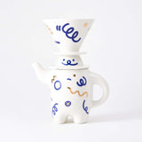 Brew Buddy - Elegant Porcelain Teapot & Coffee Pot