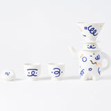 Brew Buddy - Elegant Porcelain Teapot & Coffee Pot